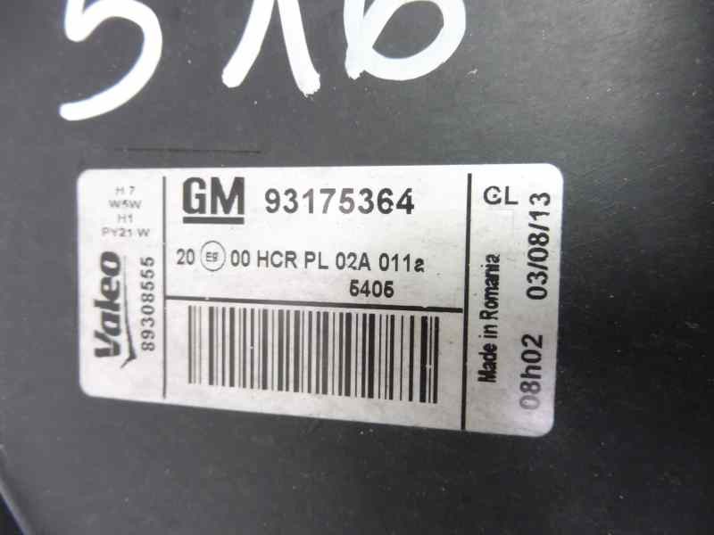 Recambio de faro izquierdo para opel meriva essentia referencia OEM IAM 93175364 89308555 