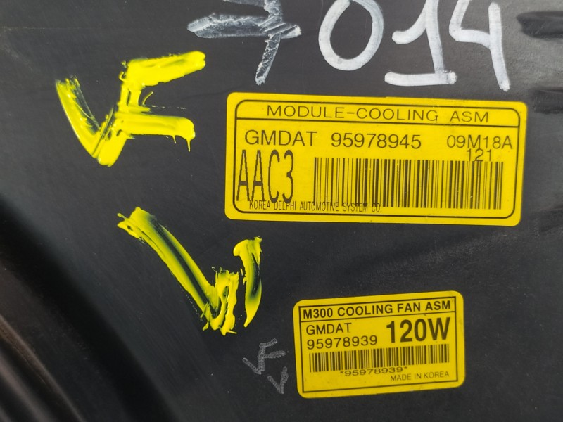 Recambio de electroventilador para chevrolet spark basis + referencia OEM IAM 95978945  