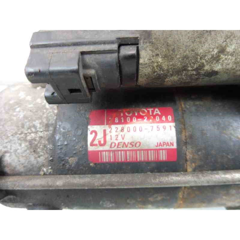 Recambio de motor arranque para toyota corolla (e12) 1.6 linea luna berlina referencia OEM IAM 2810022040 2280007591 