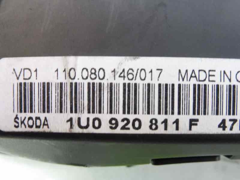 Recambio de cuadro instrumentos para skoda octavia berlina (1u2) ambiente referencia OEM IAM 1U0920811F 110080146/017 SKZ7Z0A117