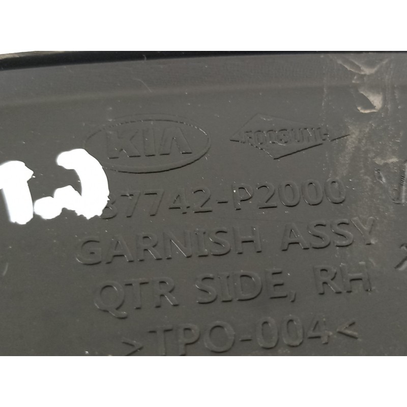 Recambio de aletin trasero derecho para kia sorento hev 2023 1.6 tci-gdi referencia OEM IAM 87742P2000  
