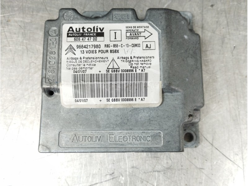 Recambio de kit airbag para citroën c4 grand picasso exclusive referencia OEM IAM 9654102280 9664217980 96542463ZD