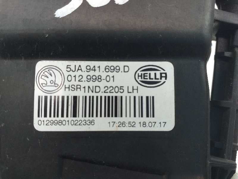 Recambio de faro antiniebla izquierdo para skoda spaceback (5h) like referencia OEM IAM 5JA941699D  
