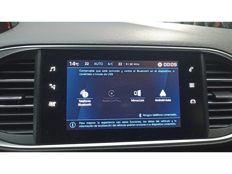 Recambio de pantalla multifuncion para peugeot 308 sw allure referencia OEM IAM 9828476980  