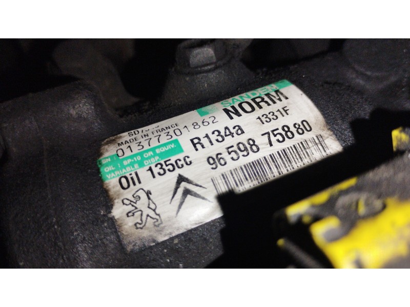 Recambio de compresor aire acondicionado para citroën c4 grand picasso sx referencia OEM IAM 9659875880  