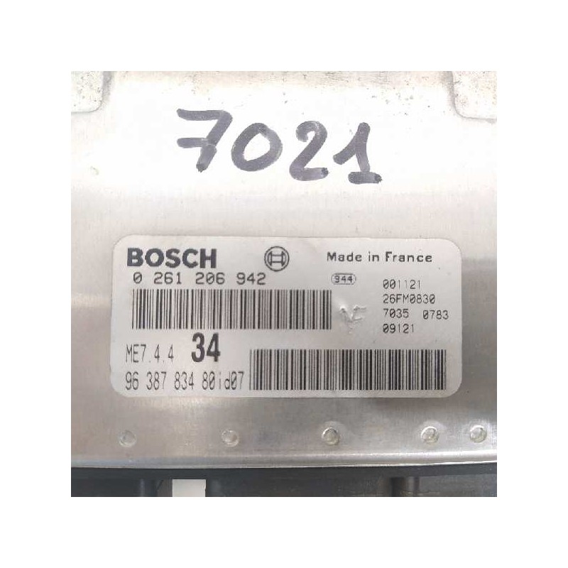 Recambio de centralita motor uce para peugeot 206 berlina xs referencia OEM IAM 9638783480 0261206942 