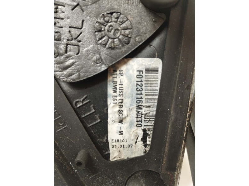 Recambio de retrovisor derecho para bmw serie 5 berlina (e60) 530xd referencia OEM IAM 51167189574  