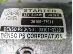 Recambio de motor arranque para hyundai santa fe (bm) 2.2 crdi comfort 4x4 referencia OEM IAM 3610027011 031013220  2