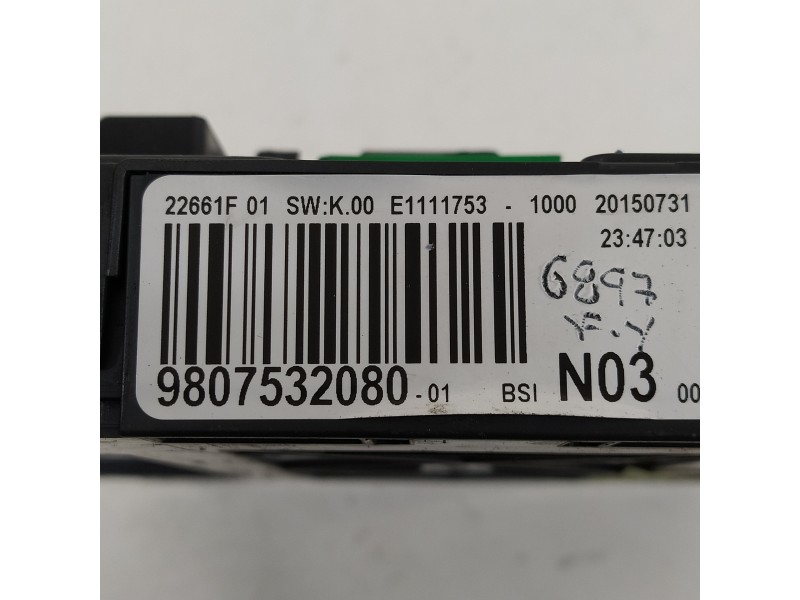Recambio de caja reles / fusibles para peugeot 2008 (--.2013) active referencia OEM IAM 9807532080 50210445 