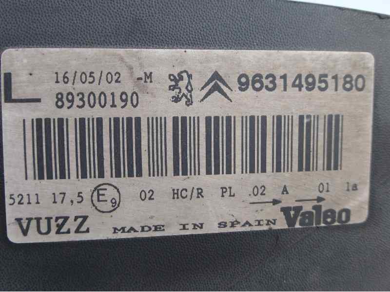 Recambio de faro izquierdo para citroën xsara picasso 1.6 16v exclusive referencia OEM IAM 9631495180 89300190 