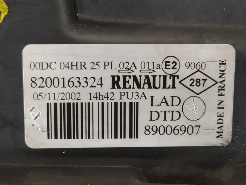 Recambio de faro derecho para renault laguna ii (bg0) authentique referencia OEM IAM 8200163324 89006907 89030471