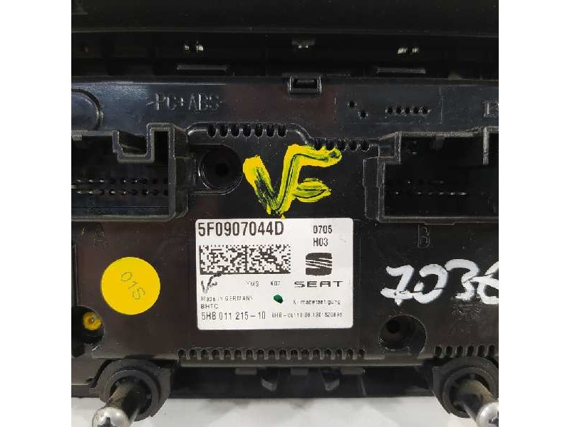 Recambio de mando climatizador para seat leon (5f1) style referencia OEM IAM 5F0907044D  