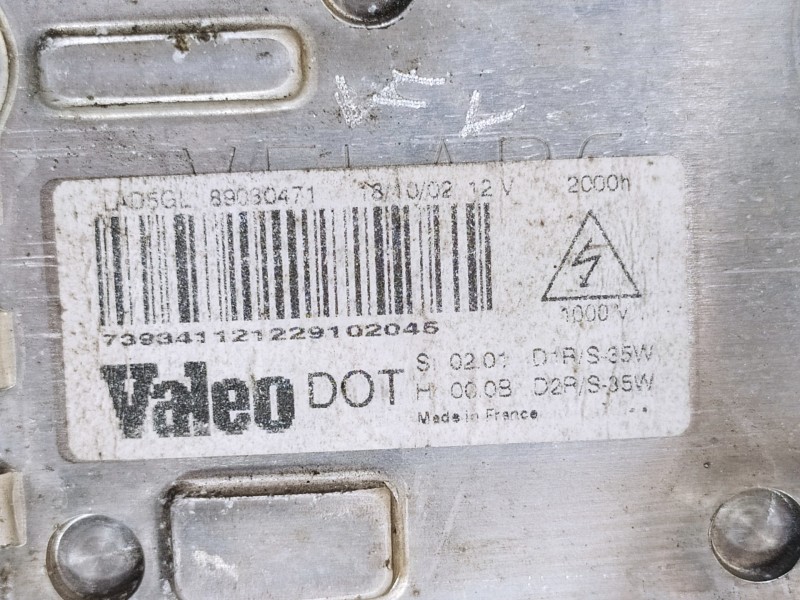 Recambio de faro derecho para renault laguna ii (bg0) authentique referencia OEM IAM 8200163324 89006907 89030471