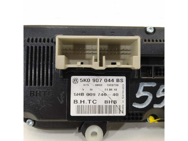 Recambio de mando climatizador para volkswagen scirocco (137) 1.4 tsi (90kw) referencia OEM IAM 5K0907044BS 5HB009746 
