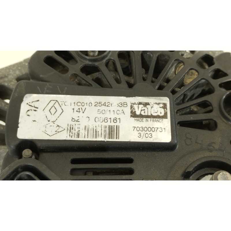 Recambio de alternador para renault megane ii berlina 5p confort dynamique referencia OEM IAM 8200086161 TG11C010 2542663B