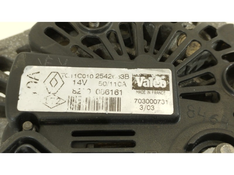 Recambio de alternador para renault megane ii berlina 5p confort dynamique referencia OEM IAM 8200086161 TG11C010 2542663B