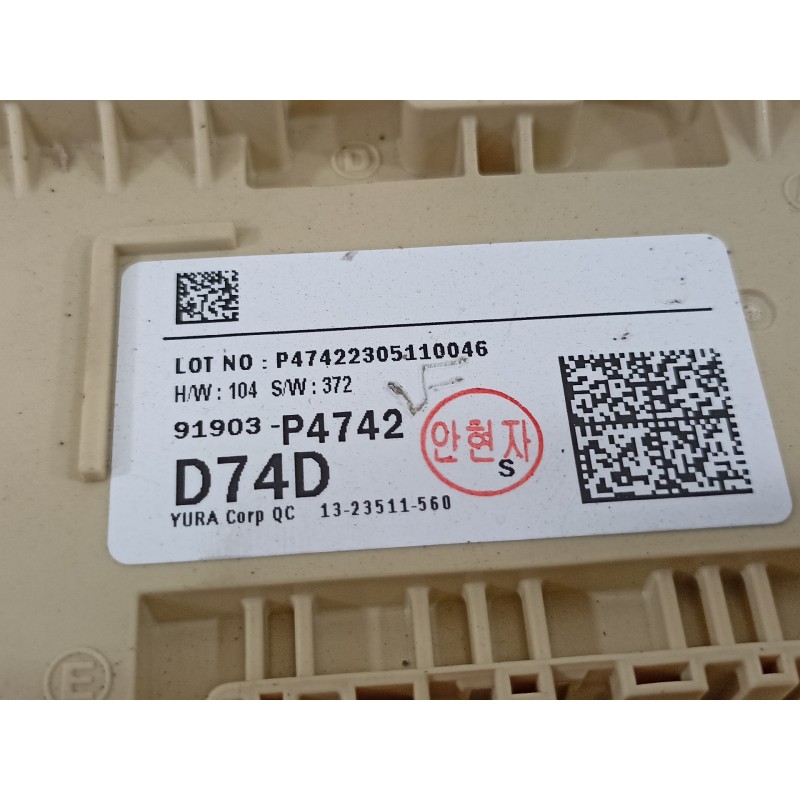 Recambio de caja reles / fusibles para kia sorento hev 2023 1.6 tci-gdi referencia OEM IAM 91903P4742  