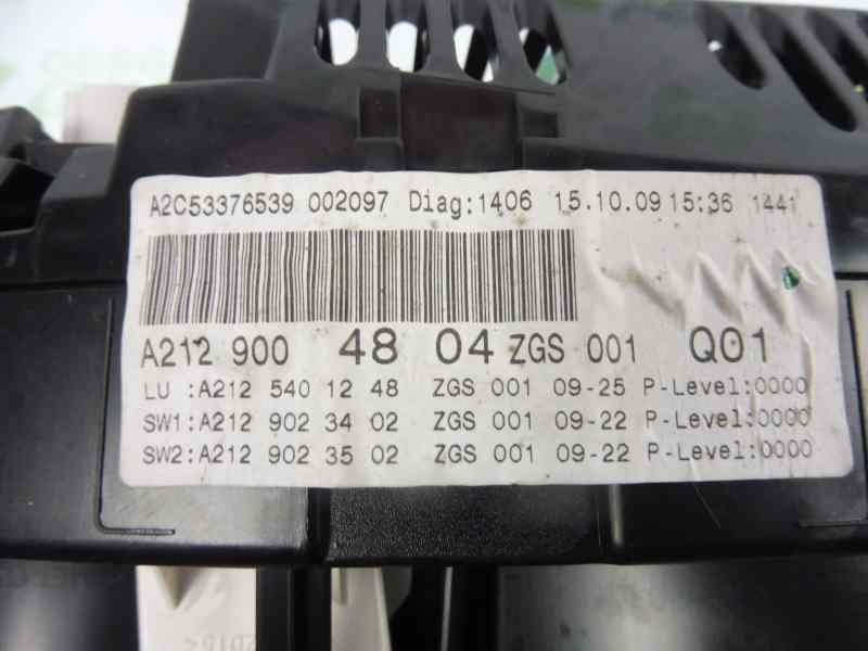 Recambio de cuadro instrumentos para mercedes-benz clase clk (w207) coupe 350 cgi blueefficiency referencia OEM IAM A2129004804 