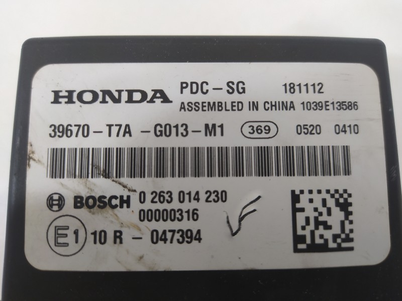 Recambio de modulo electronico para honda hr-v (..) comfort referencia OEM IAM 39670T7A 0263014230 
