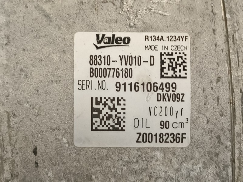Recambio de compresor aire acondicionado para toyota aygo x-cite referencia OEM IAM 88310YV010D  