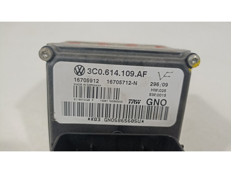 Recambio de abs para volkswagen passat berlina (3c2) edition plus referencia OEM IAM 3C0614109AF  