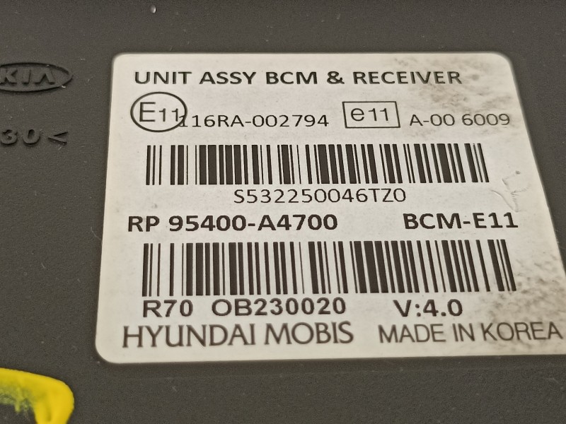 Recambio de modulo electronico para kia carens ( ) basic referencia OEM IAM 95400A4700  