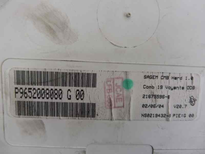 Recambio de cuadro instrumentos para citroën c2 vtr referencia OEM IAM 9652008080  