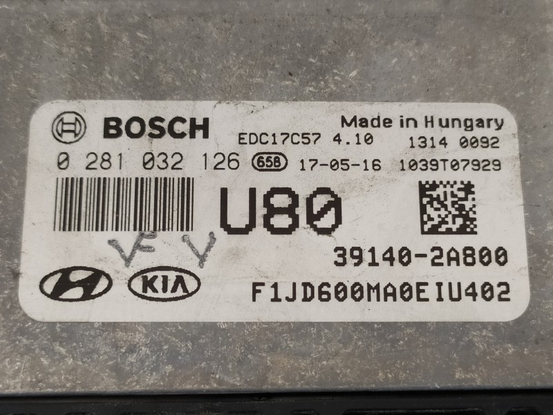 Recambio de centralita motor uce para kia cee´d concept referencia OEM IAM 391402A800 0281032126 