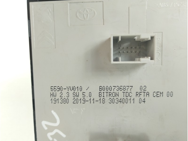 Recambio de mando climatizador para toyota aygo x-cite referencia OEM IAM 5590YV010 B000736877 30340011