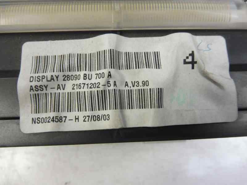 Recambio de pantalla multifuncion para nissan almera (n16/e) acenta referencia OEM IAM 28090BU700A NS0024587H 