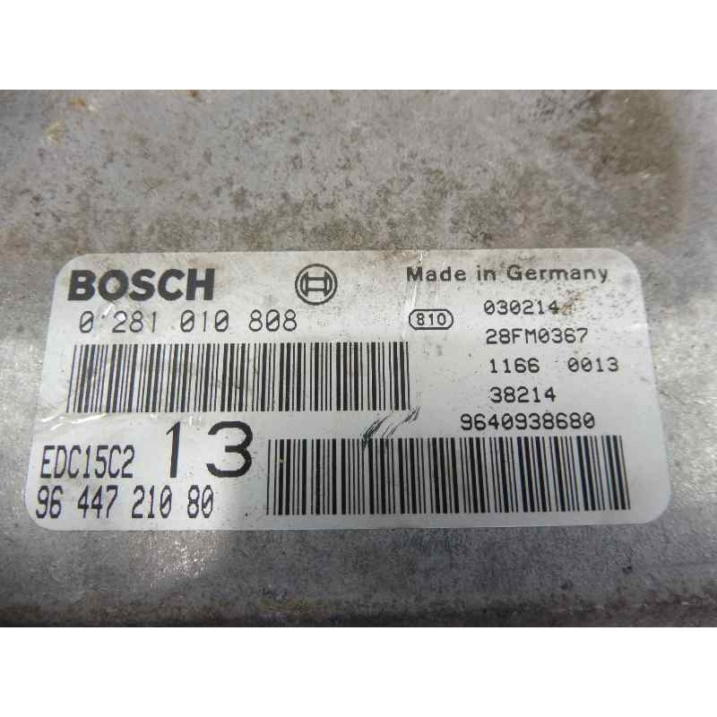 Recambio de centralita motor uce para citroën c5 berlina 2.0 hdi x referencia OEM IAM 9644721080 0281010808 