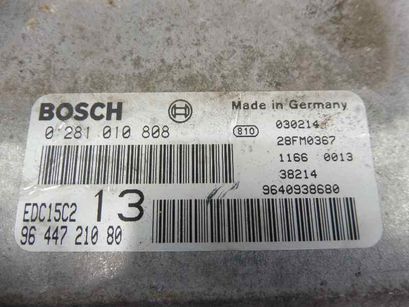 Recambio de centralita motor uce para citroën c5 berlina 2.0 hdi x referencia OEM IAM 9644721080 0281010808 