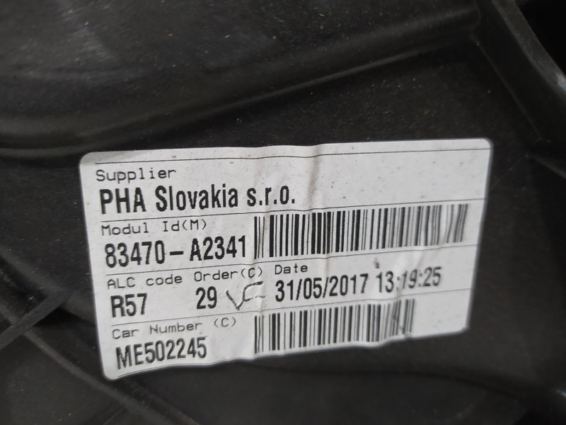 Recambio de elevalunas trasero izquierdo para kia cee´d concept referencia OEM IAM 83470A2341 83450A2010 