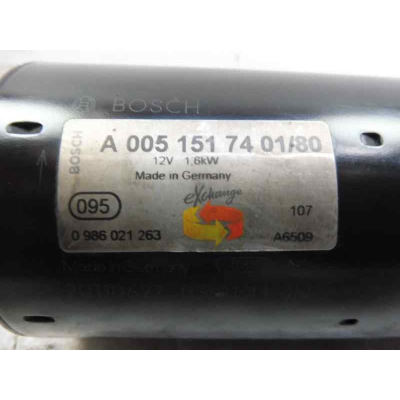 Recambio de motor arranque para mercedes-benz clase b (w245) 180 cdi (245.207) referencia OEM IAM A0051517401 20110627 986021263