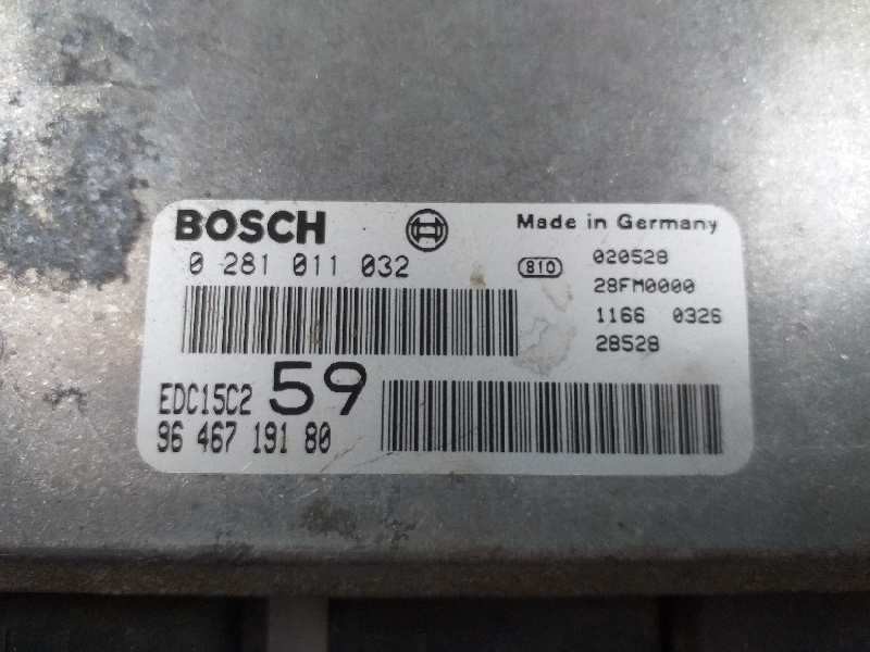 Recambio de centralita motor uce para peugeot 807 st pack referencia OEM IAM 9646719180 0281011032 