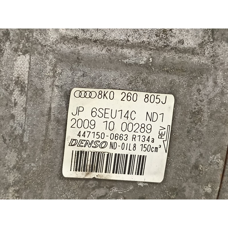 Recambio de compresor aire acondicionado para audi a5 cabriolet (8f7) 3.0 tdi quattro referencia OEM IAM 8K0260805J  