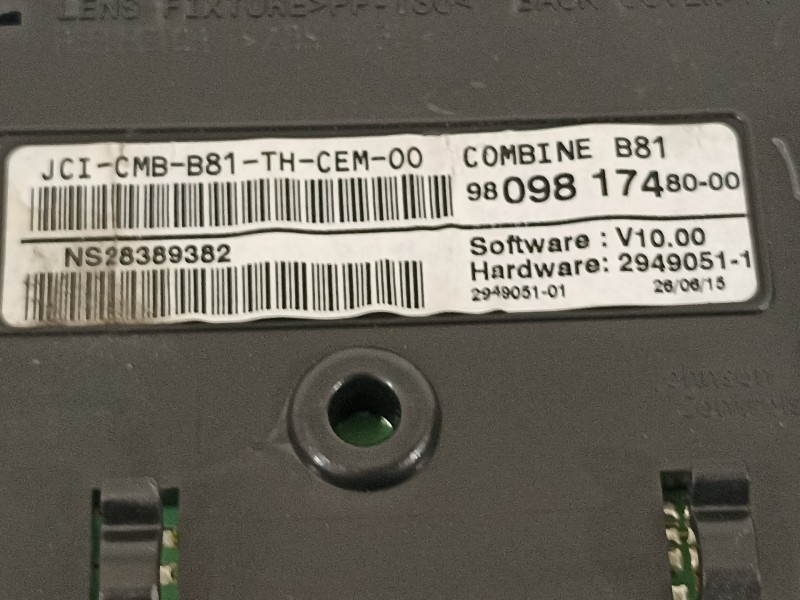 Recambio de cuadro instrumentos para citroën ds5 style referencia OEM IAM 9809817480 9803176080 