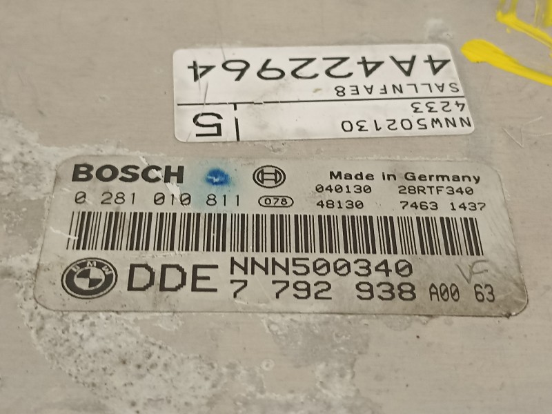 Recambio de centralita motor uce para land rover freelander e referencia OEM IAM NNN500340 0281010811 7792938
