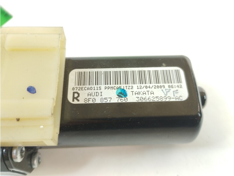 Recambio de cinturon seguridad delantero derecho para audi a5 cabriolet (8f7) 3.0 tdi quattro referencia OEM IAM 8F0857760  