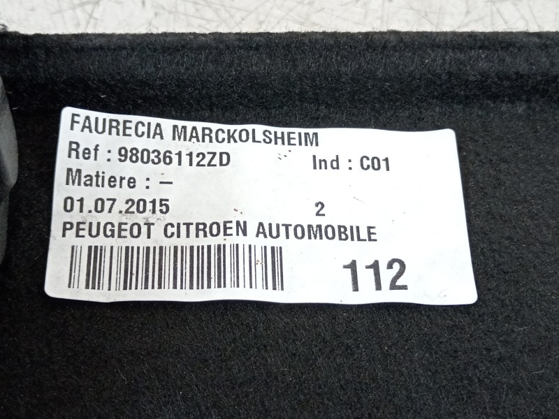 Recambio de bandeja trasera para citroën ds5 style referencia OEM IAM 98036112ZD  
