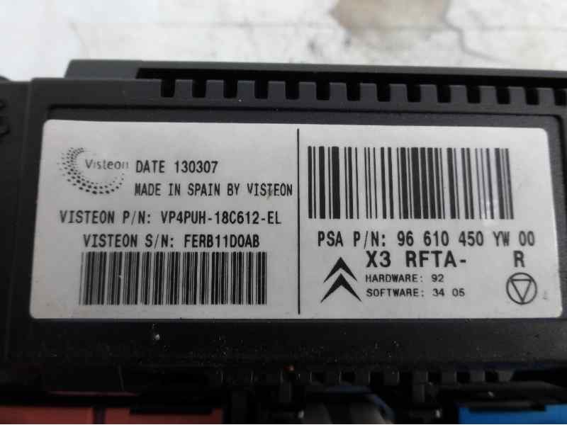 Recambio de mando climatizador para citroën c5 berlina sx (e) referencia OEM IAM 96610450YW  