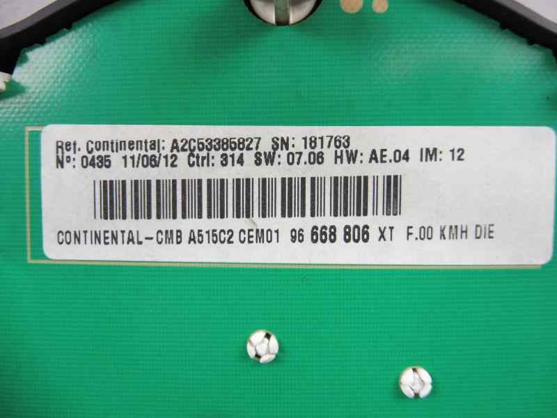 Recambio de cuadro instrumentos para citroën c3 tonic referencia OEM IAM 96668806XT  