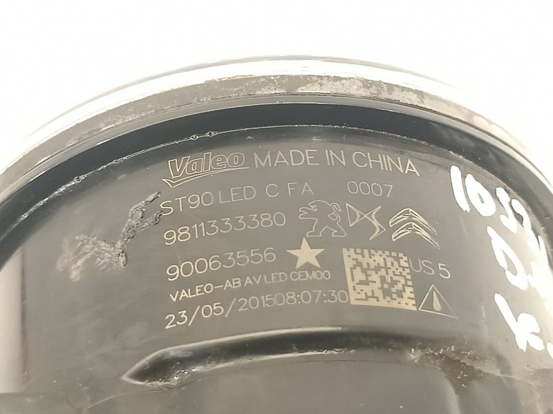 Recambio de faro antiniebla derecho para citroën ds5 style referencia OEM IAM 9811333380  