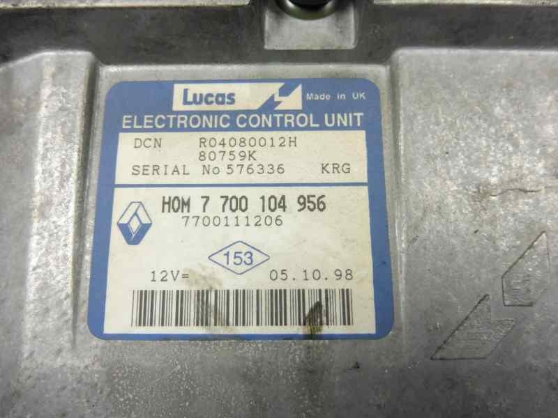 Recambio de centralita motor uce para renault kangoo (f/kc0) 1.9 diesel referencia OEM IAM 7700104956 7700111206 