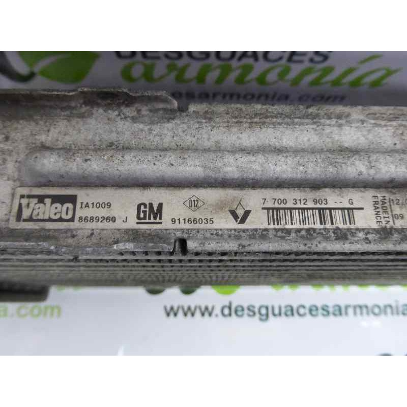 Recambio de intercooler para renault trafic caja cerrada (ab 4.01) l1h1 caja cerrada, corto referencia OEM IAM 7700312903 911660