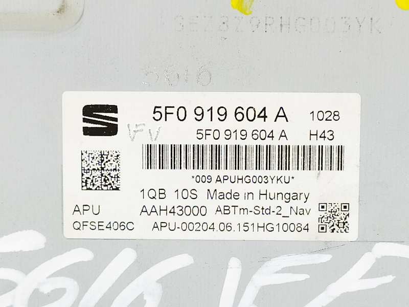 Recambio de sistema navegacion gps para seat leon (5f1) style referencia OEM IAM 5F0919604A  