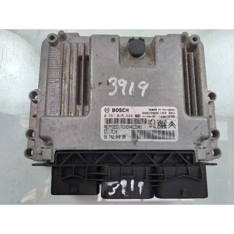 Recambio de centralita motor uce para citroën c3 selection referencia OEM IAM 9674254080 0281015849 9666729680