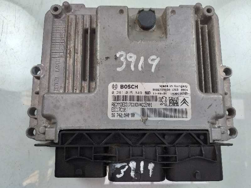 Recambio de centralita motor uce para citroën c3 selection referencia OEM IAM 9674254080 0281015849 9666729680