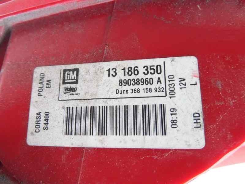 Recambio de piloto trasero izquierdo para opel corsa d essentia referencia OEM IAM 13186350 89038960 