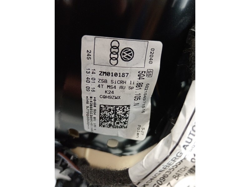 Recambio de asiento delantero izquierdo para volkswagen golf vii lim. gte referencia OEM IAM 5Q4881105N  